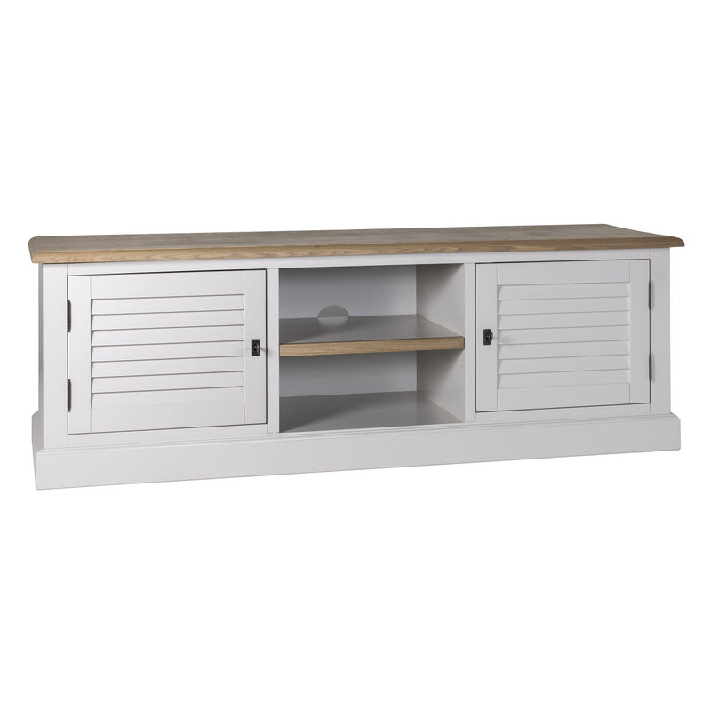 TV Schrank weiß Landhausstil, Fernsehschrank weiß Landhaus, Breite 180 cm