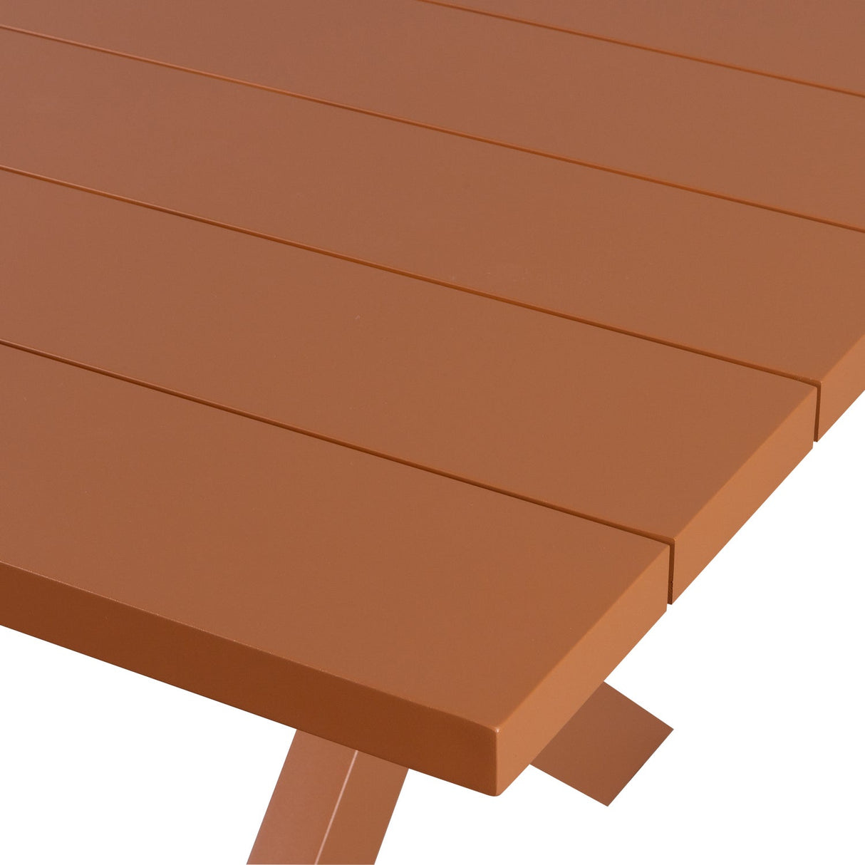 Gartentisch Terracotta&nbsp; Aluminium, Gartenesstisch Aluminium, Länge 220 cm