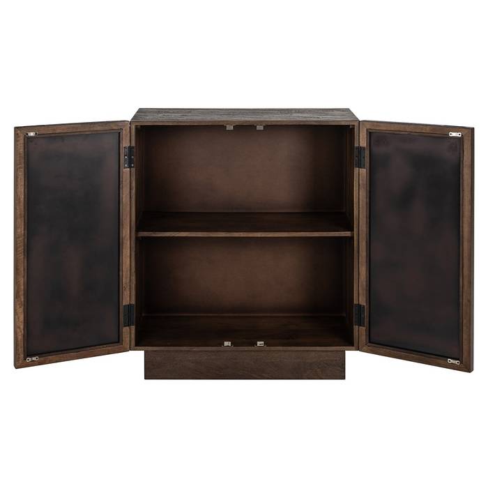 Sideboard braun Spiegelglas, Anrichte braun Spiegel, Breite 80 cm