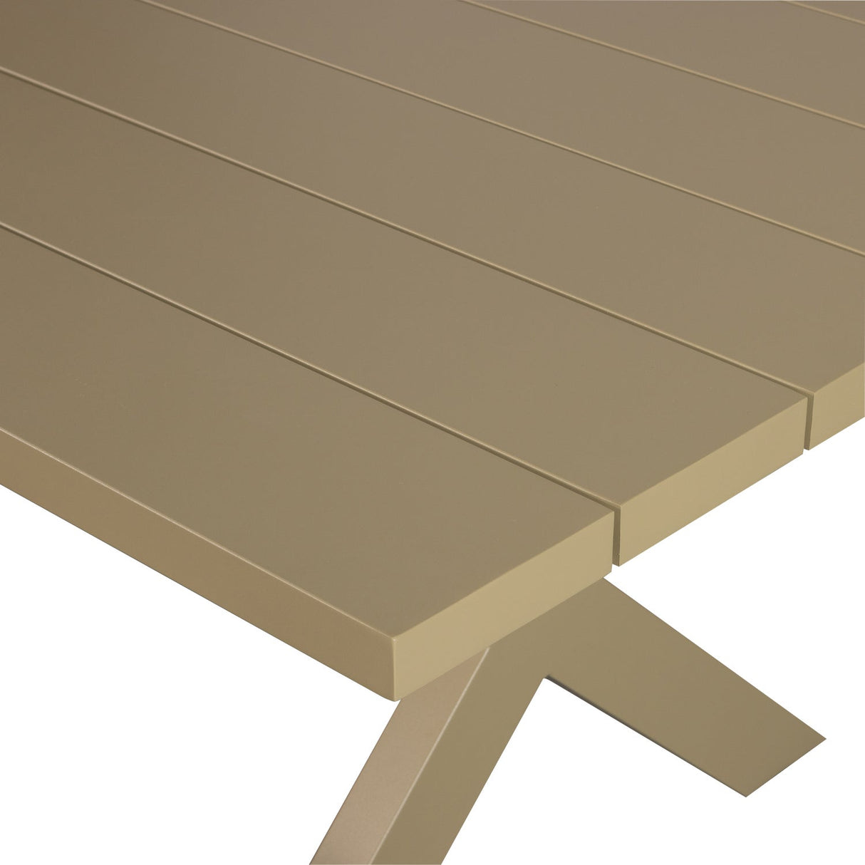 Gartentisch grün-grau Aluminium, Gartenesstisch Aluminium, Länge 220 cm