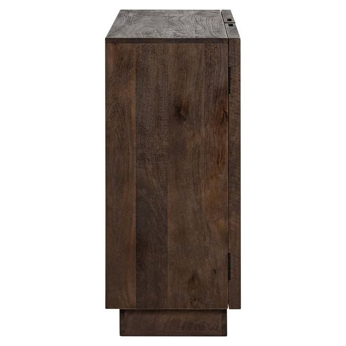Sideboard braun Spiegelglas, Anrichte braun Spiegel, Breite 80 cm
