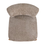 Sessel creme-taupe, Sessel Holz-Gestell, Sessel gepolstert creme, Breite 73 cm