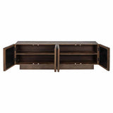 TV Schrank braun Spiegelglas, Fernsehschrank braun Spiegel, Breite 180 cm
