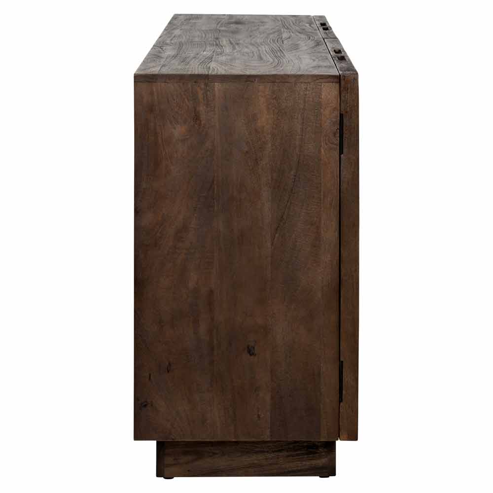 Sideboard braun Spiegelglas, Anrichte braun Spiegel, Breite 162 cm