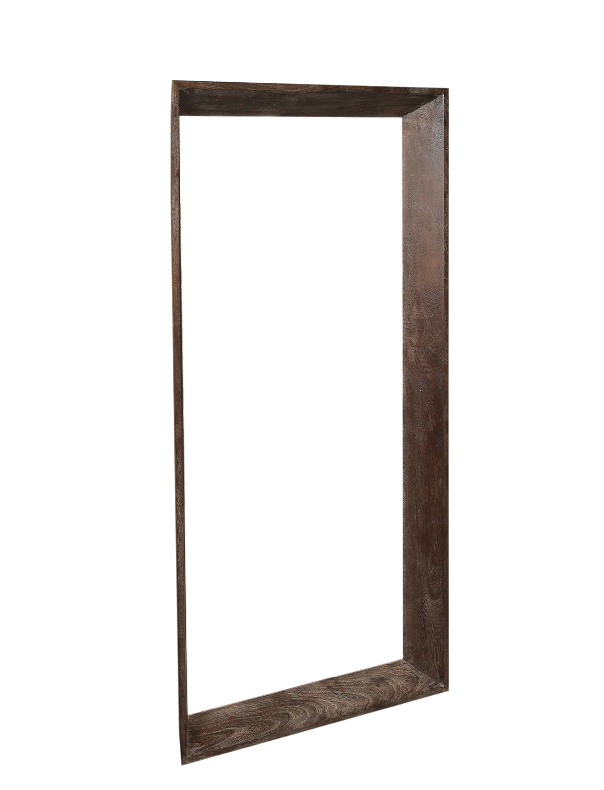 Wandspiegel Holz massiv, Spiegel braun Holz, Holz-Wandspiegel, Höhe 195 cm
