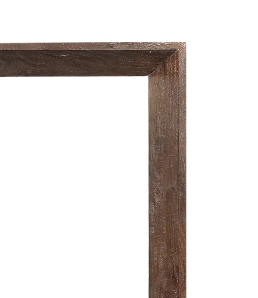Wandspiegel Holz massiv, Spiegel braun Holz, Holz-Wandspiegel, Höhe 195 cm