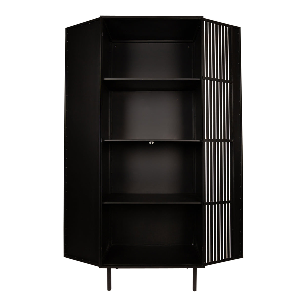 Schrank Gold-schwarz, Metallschrank Gold, Breite 70 cm