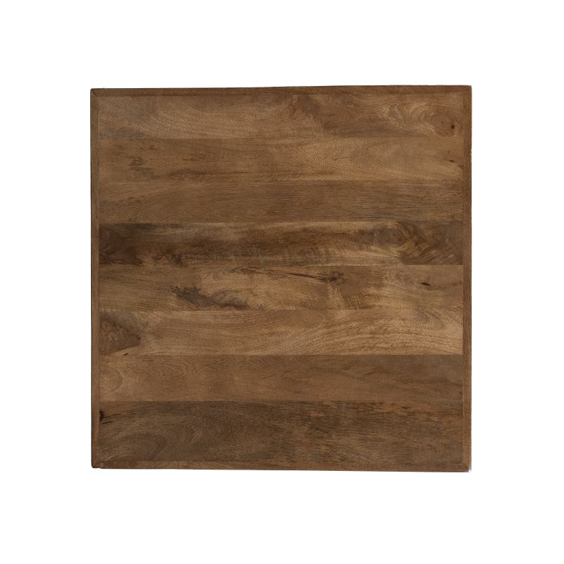 Bistrotisch Holz-Metall, Gastro-Bistrotisch, Maße 70x70 cm