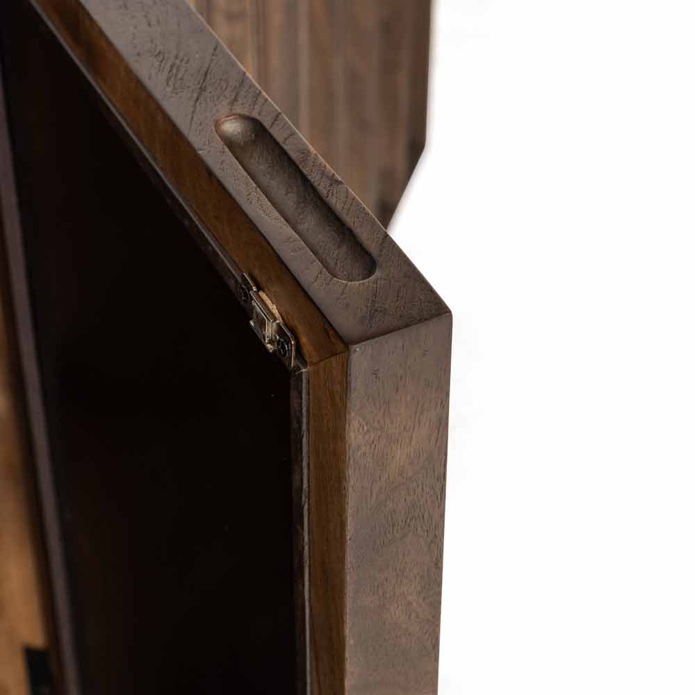 Sideboard braun Spiegelglas, Anrichte braun Spiegel, Breite 162 cm