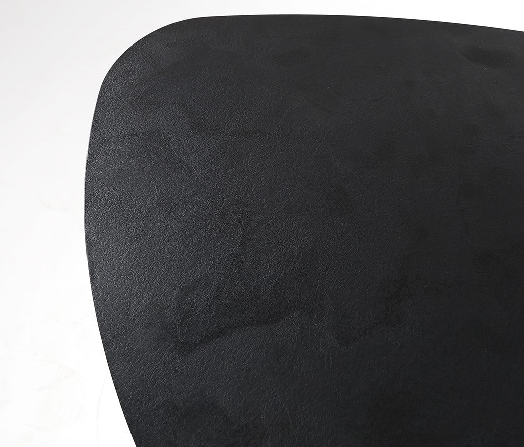 Beistelltisch Dreieck, Beistelltisch schwarz, Höhe 50 cm