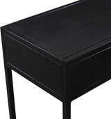 Konsole schwarz Industriedesign, Wandtisch Metall-Gestell, Breite 120 cm
