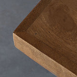 Bistrotisch Holz-Metall, Gastro-Bistrotisch, Maße 70x70 cm