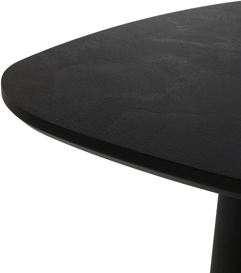 Beistelltisch Dreieck, Beistelltisch schwarz, Höhe 50 cm