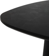Beistelltisch Dreieck, Beistelltisch schwarz, Höhe 50 cm