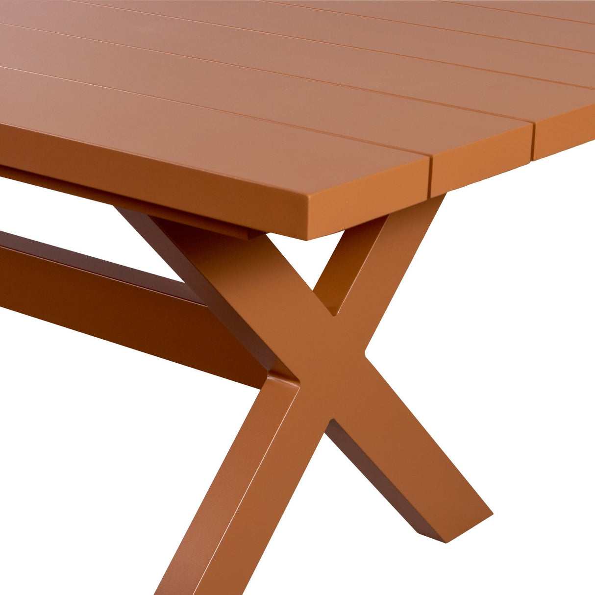 Gartentisch Terracotta&nbsp; Aluminium, Gartenesstisch Aluminium, Länge 220 cm