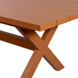 Gartentisch Terracotta&nbsp; Aluminium, Gartenesstisch Aluminium, Länge 220 cm