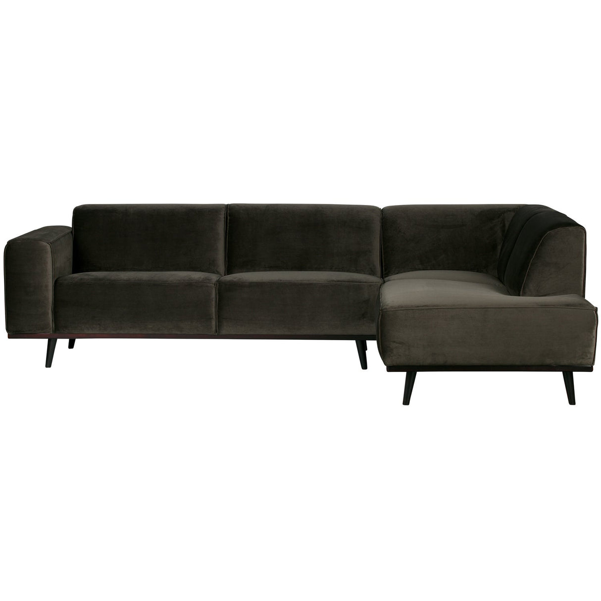 Ecksofa grün, Sofa grün Ottomane rechts, Eckcouch grün, Breite 274 cm