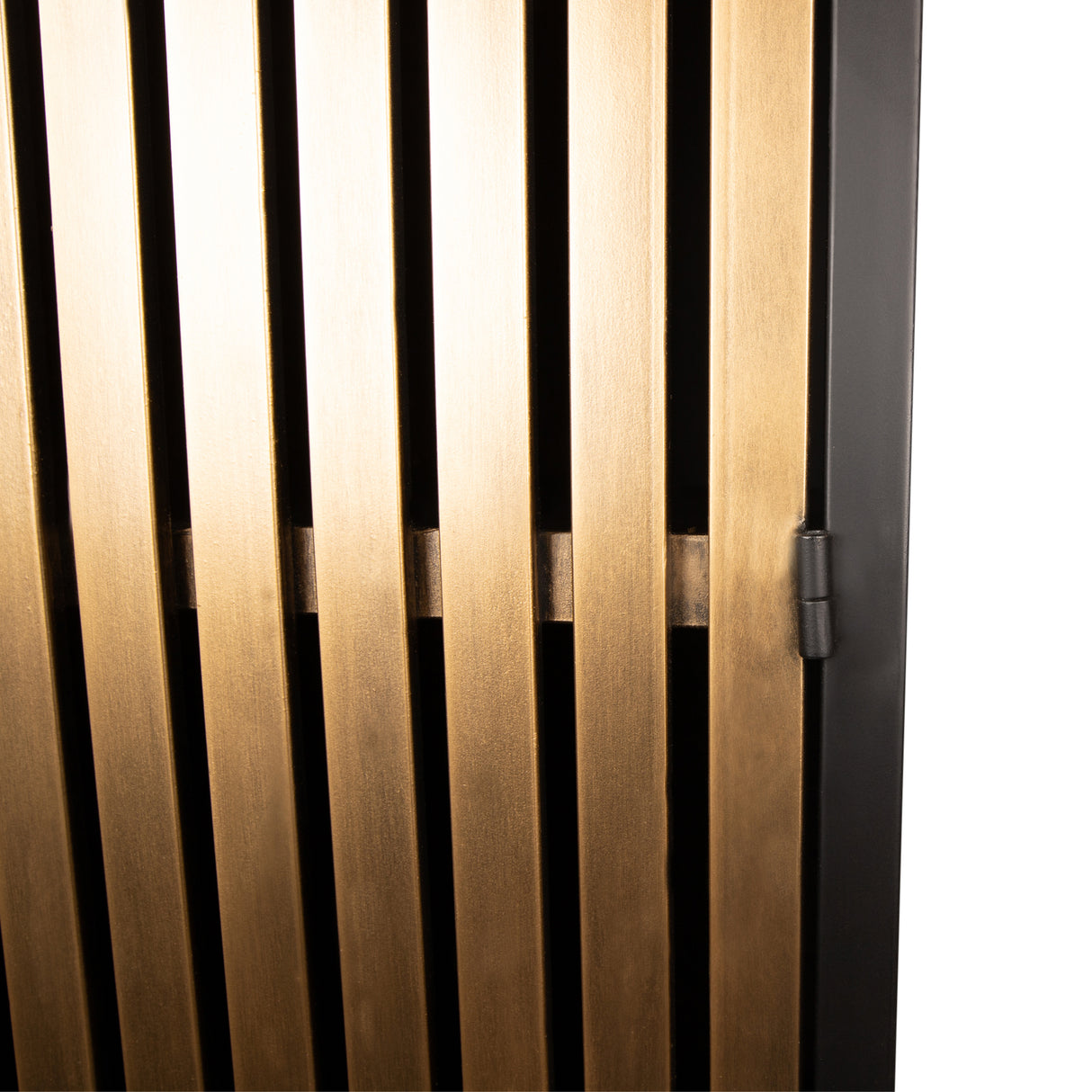 Schrank Gold-schwarz, Metallschrank Gold, Breite 70 cm