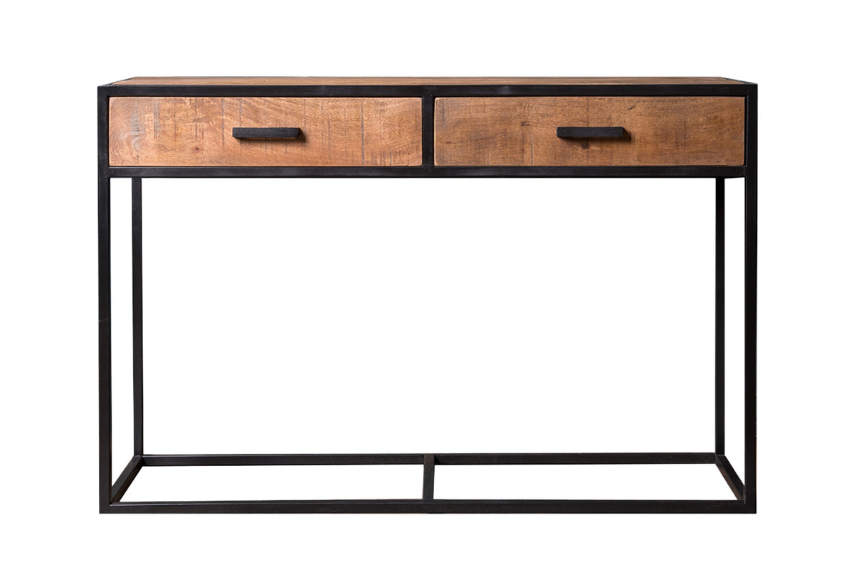 Konsole Industriedesign, Wandtisch Metall-Gestell, Konsole Industrie, Breite 120  cm