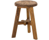 Hocker Holz braun, Holz Hocker, Durchmesser 35 cm