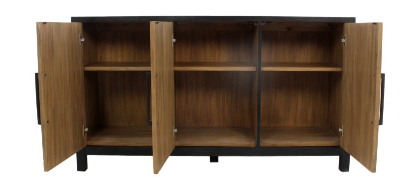 Sideboard braun, Anrichte modern Eiche furniert, Breite 160 cm