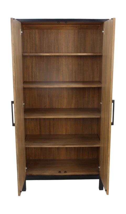 Aktenschrank braun, Schrank Eiche furniert, Bücherschrank Eiche furniert, Breite 100 cm