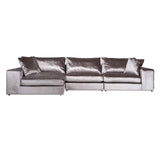 Sofa Silber grau, Lounge-Sofa, Breite 360 cm