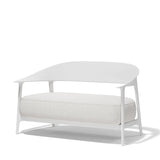 Sofa weiß, Gartensofa weiß, Breite 127 cm