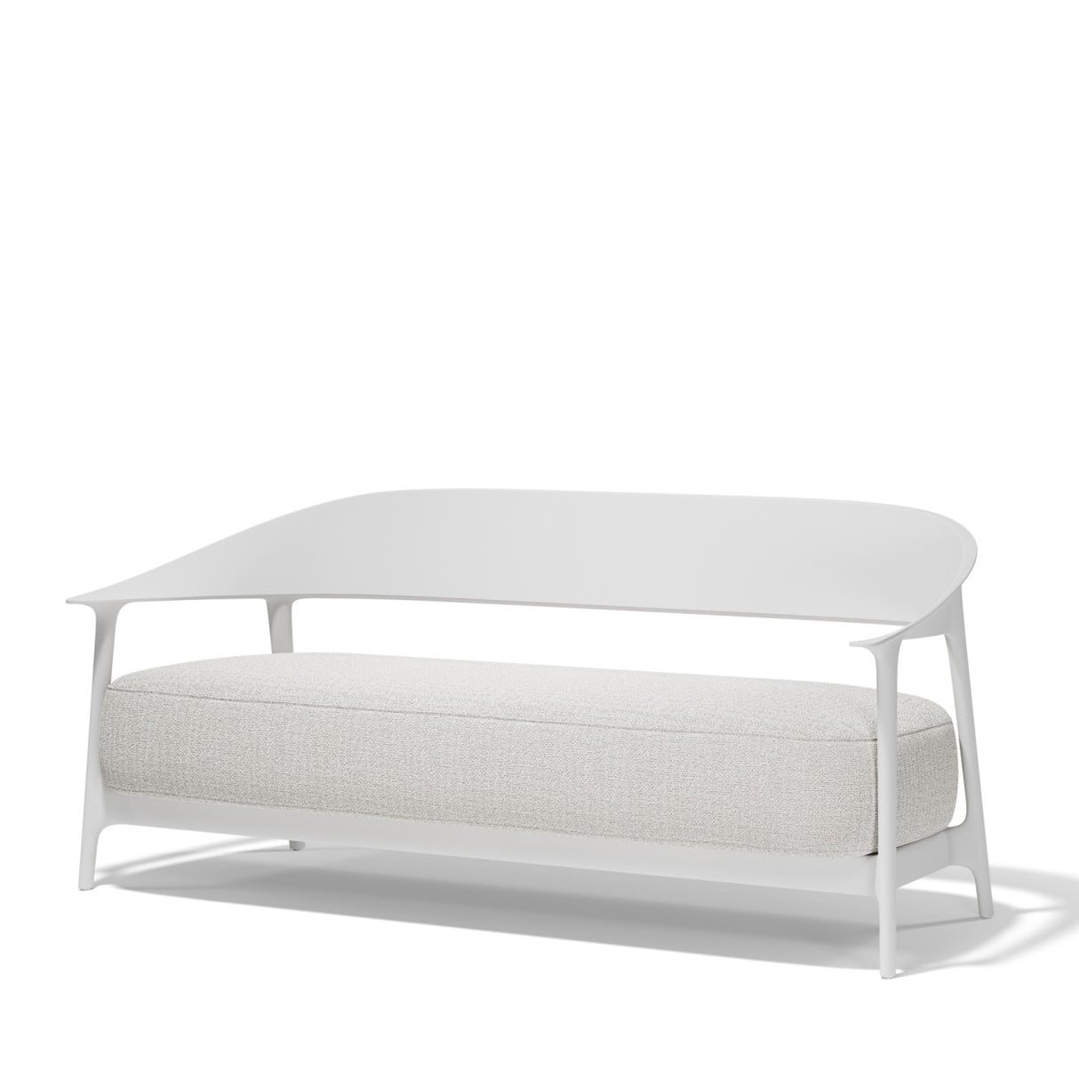 Sofa weiß, Gartensofa weiß, Breite 172 cm
