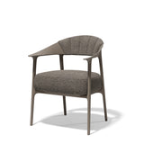 Stuhl taupe, Stuhl mit Armlehne taupe, Sitzhöhe 47 cm