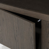 Wohnzimmerschrank braun Eiche furniert, Bücherregal braun Eiche furniert, Schrank braun Holz,  Breite 120 cm