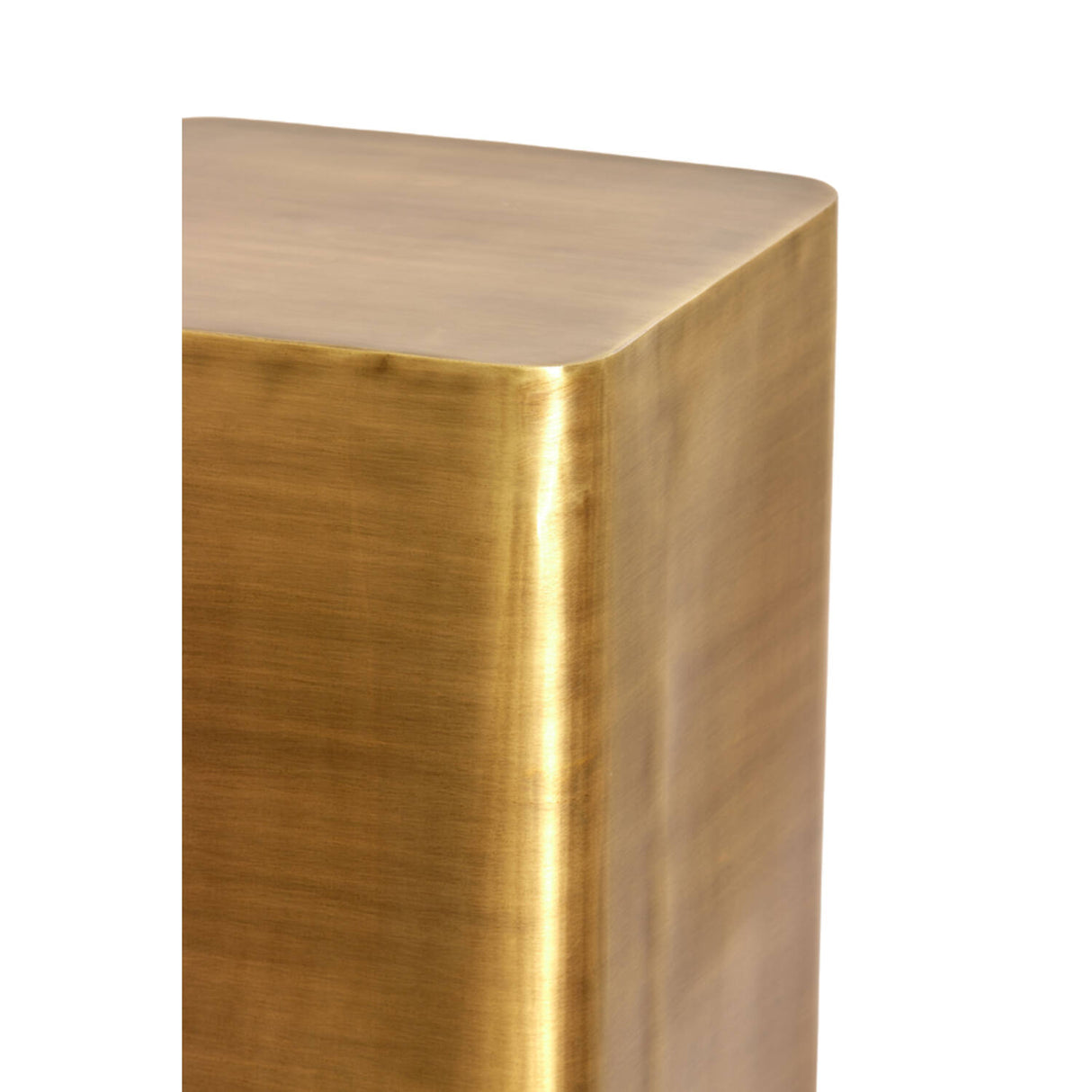 Säule Gold-Bronze, Dekosäule Bronze Metall, Höhe 80 cm