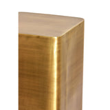 Säule Gold-Bronze, Dekosäule Bronze Metall, Höhe 80 cm