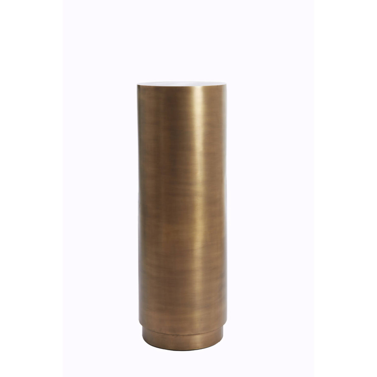 Säule rund Gold-Bronze, Dekosäule Metall Gold, Höhe 100 cm
