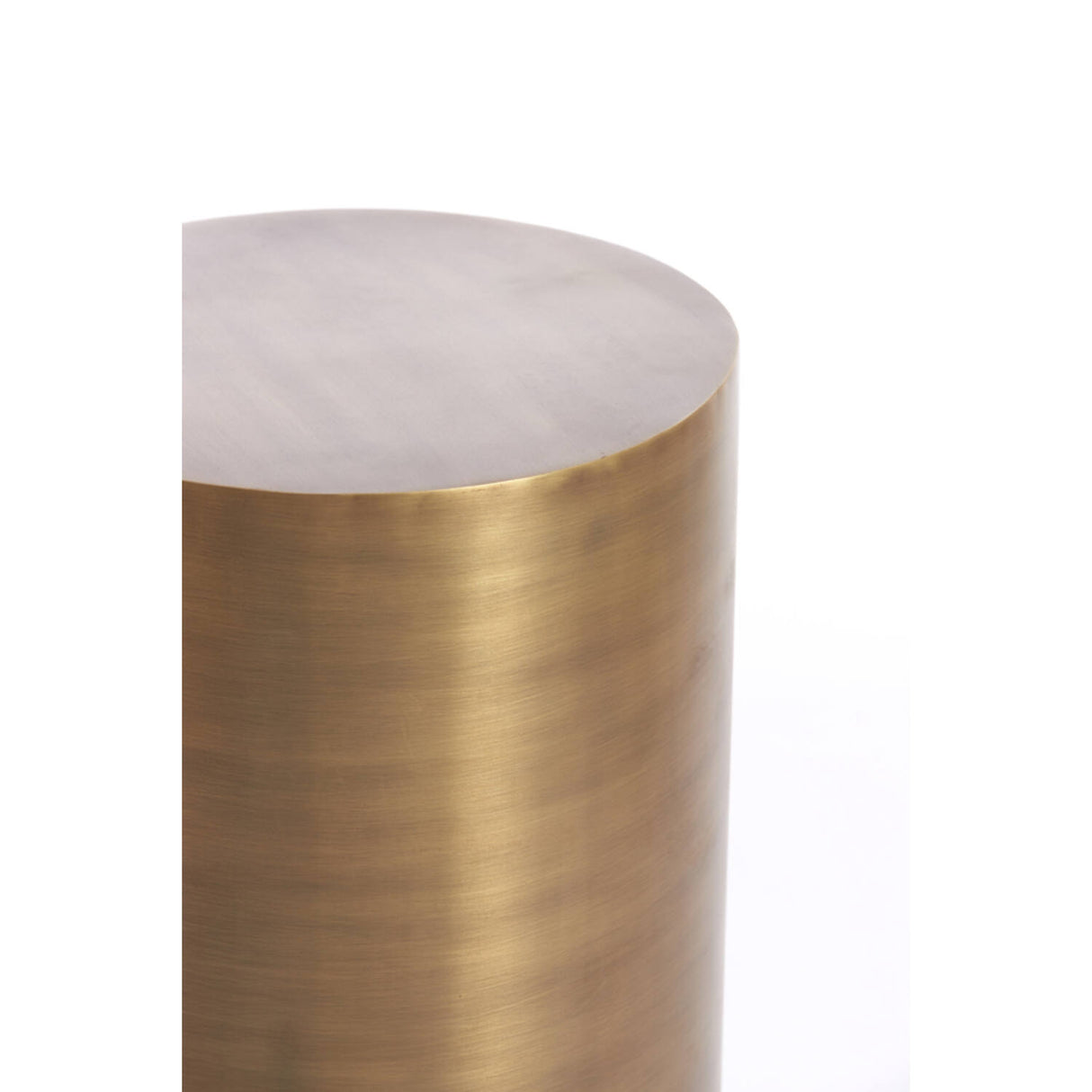Säule rund Gold-Bronze, Dekosäule Metall Gold, Höhe 100 cm