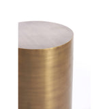 Säule rund Gold-Bronze, Dekosäule Metall Gold, Höhe 100 cm