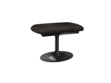 Esstisch braun Keramik, Tisch Keramik Tischplatte braun ausziehbar, Ausziehtisch Keramikplatte, Länge 120-180 cm