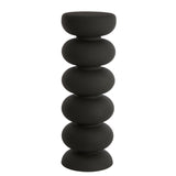 Säule rund schwarz, Dekosäule Metall schwarz, Höhe 100 cm