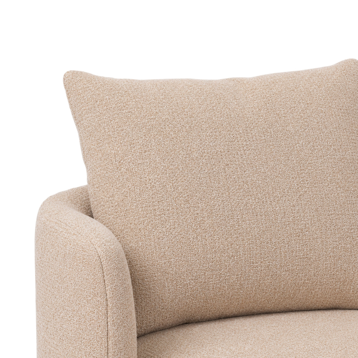 Sessel beige, Lounge-Sessel beige, Breite 86 cm