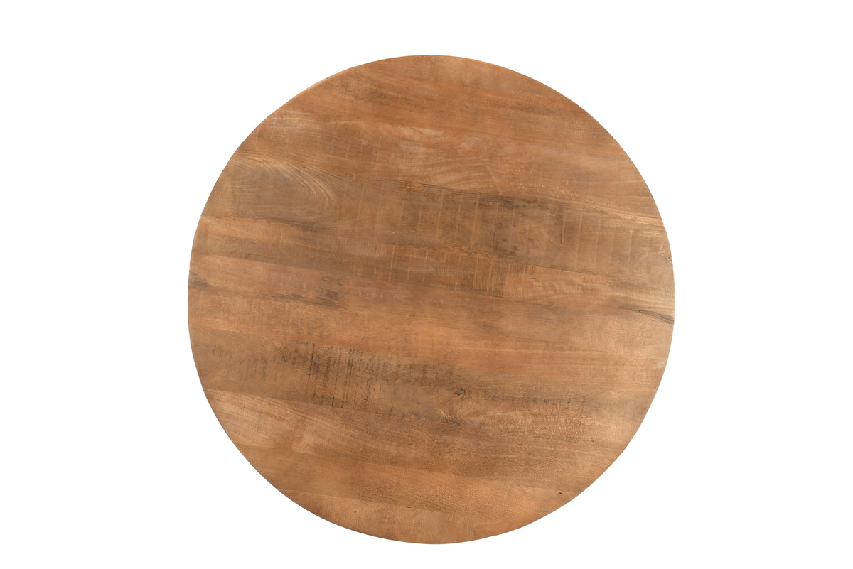 Tisch rund Naturholz, runder Esstisch Holz, Durchmesser 130 cm