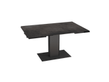 Extendable table brown ceramic tabletop, ceramic dining table, brown extendable dining table, length 150-230 cm