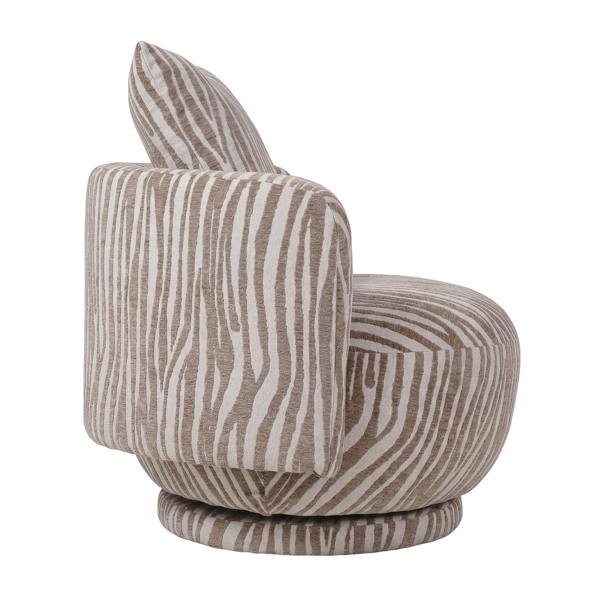 Sessel taupe-beige, Lounge-Sessel taupe, Drehsessel taupe, Breite 86 cm