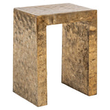 Beistelltisch Gold antik, Beistelltisch Metall, Höhe 50 cm