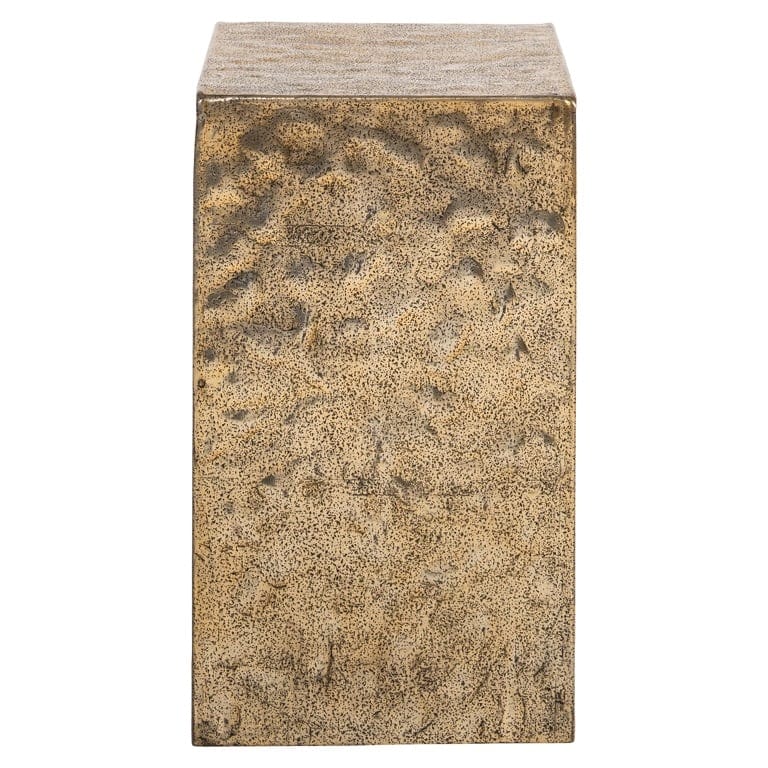 Beistelltisch Gold antik, Beistelltisch Metall, Höhe 50 cm