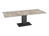 Dining table grey ceramic tabletop, ceramic dining table, grey extendable table, length 150-230 cm