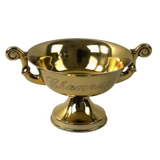Champagne cooler gold, wine cooler gold aluminium, diameter 50 cm