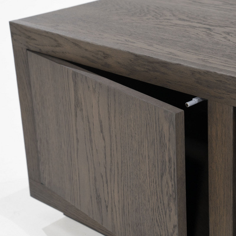 Sideboard braun Eiche furniert, Anrichte braun Eiche furniert, Breite 200 cm