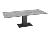 Esstisch Zementgrau Keramik, Tisch ausziehbar Keramik, Esstisch grau ausziehbar, Länge 150-230 cm