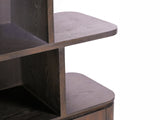 Bücherschrank braun, Regal braun, Wohnzimmerschrank braun Eiche furniert. Breite 145 cm