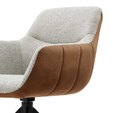 Armlehnenstuhl cognac-grau&nbsp; drehbar, Esszimmerstuhl drehbar cognac, Stuhl braun-cognac